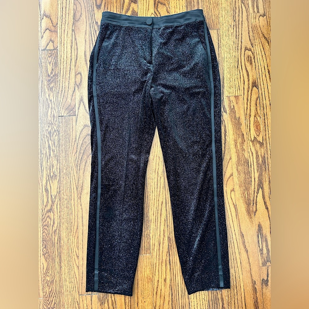 Women Size 4 Skinny Ankle Dress or Work Pant Express Black High Rise